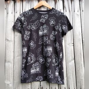 Vintage Goosebumps Cakeworthy black & white horror print tshirt Womens S